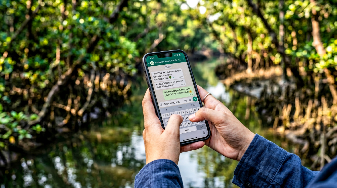 Sundarban last minute tour booking via WhatsApp phone