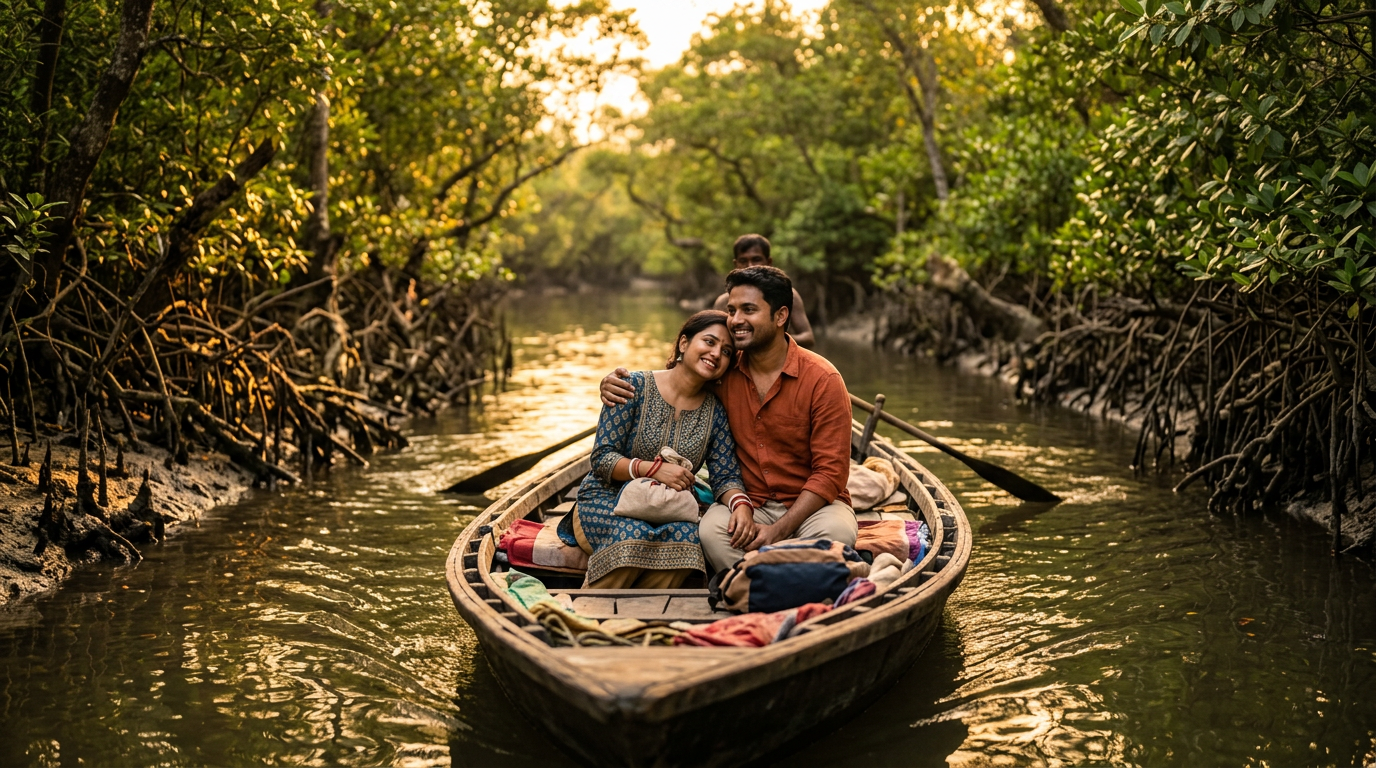 Sundarban tour package for couple private boat ride