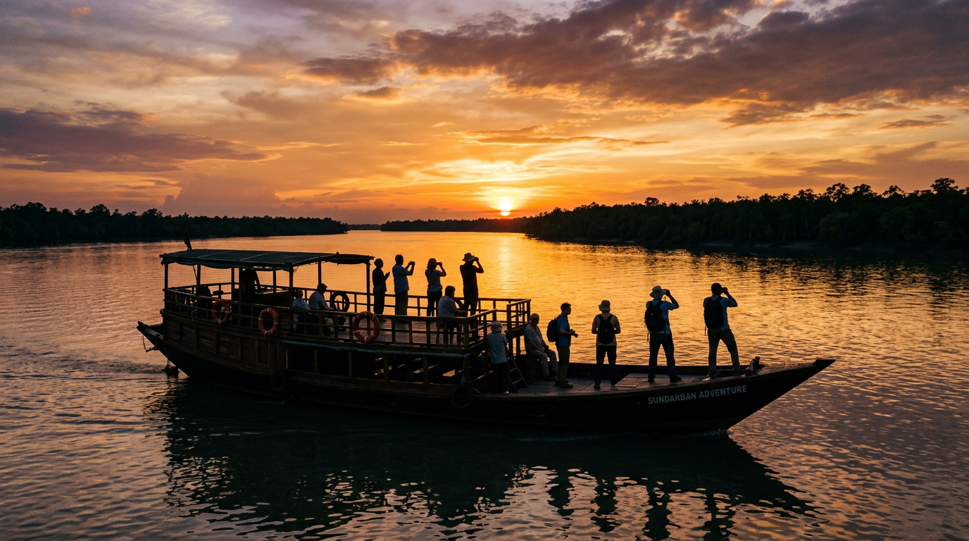 Sundarban tour reviews memorable sunset on river