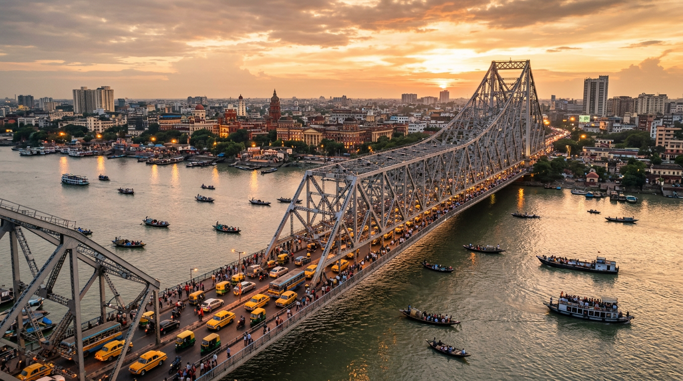 Sundarban Tour from Bangalore — Kolkata Transit City Sundarban tour from Bangalore transit through Kolkata Howrah Bridge